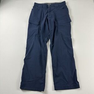 Duluth Flex Dry On The Fly Cargo Pants Mens 32x30 Navy Blue 46201B Relaxed Fit